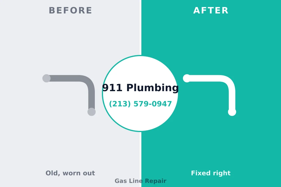 Before and after: plumbing repair Poseyville, IN